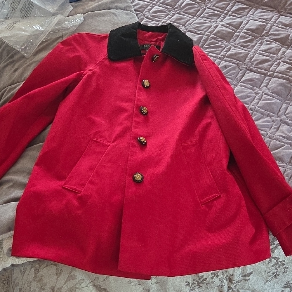 Ralph Lauren Red and Black Blazer